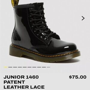 Dr. Martens Junior 1460 Patent Leather Boots Kids size 3